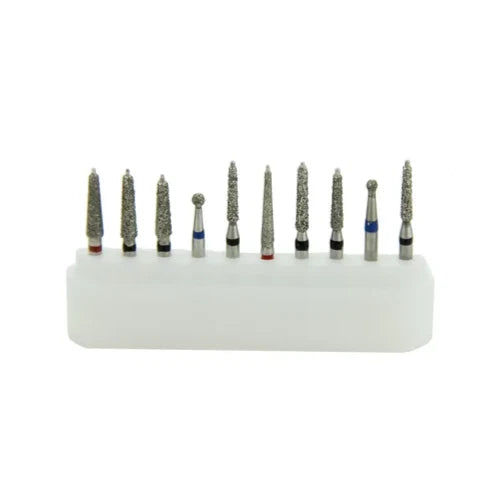 Redland Dental Diamond Bur FG-4100 Safe End Diamond Preparation Burs Kit 10/PK