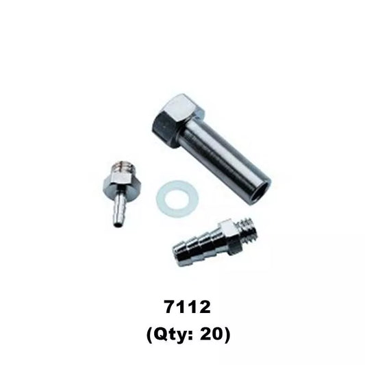 DCI 10-32 Female x Compression Tube Adapter Kit (20 Pack) for Dental, Medical