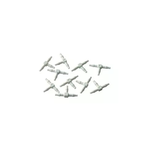 DCI 1/16" Barb Tee, Plastic; 10 piece, (Pack of 10) PN 0082