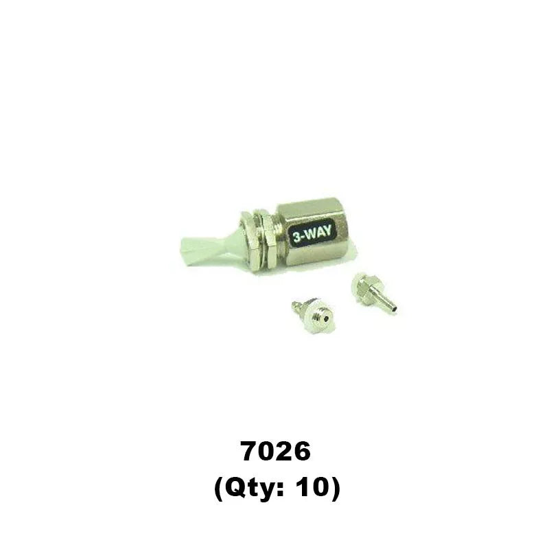 DCI Toggle Momentary Valve “Hex Body” (Gray) (10 Pack) for Dental