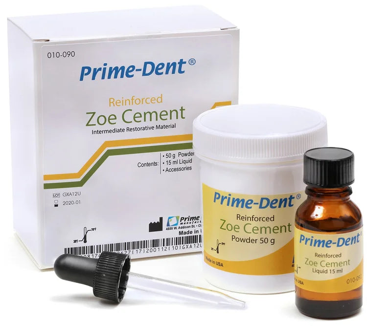 Prime-Dent® Zinc Oxide Eugenol (ZOE)Cement Reinforced Material kit #010-090
