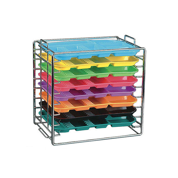 Plasdent Chromed Steel Instrument Tray Rack 8 Position Size B – Tri ...