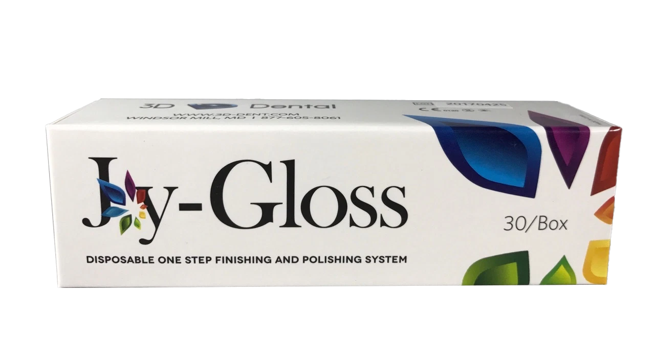 3D Dental Joy-Gloss Dental Disposable One Step Finishing Polishing System Discs 30/Box