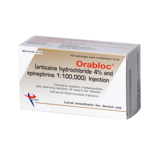 ORABLOC 4% ARTICAINE W/ EPI PIERREL (50 / BOX)