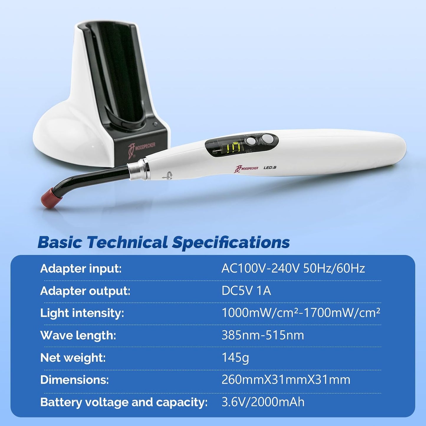 Woodpecker LED Wireless Curing Light LED.B