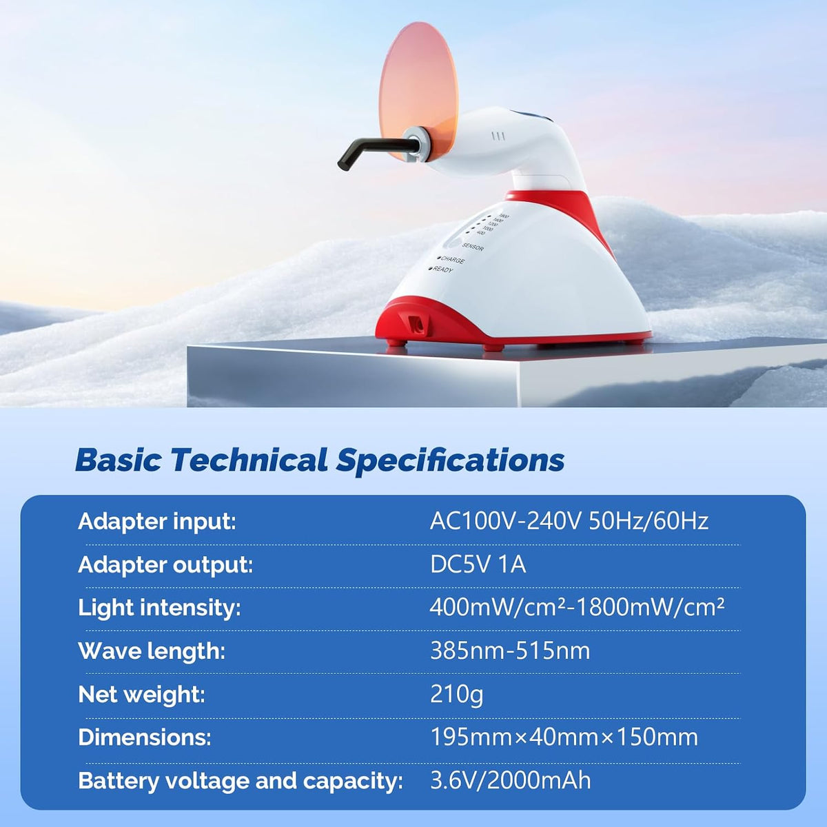 Woodpecker LED.F Plus Curing Light Wireless