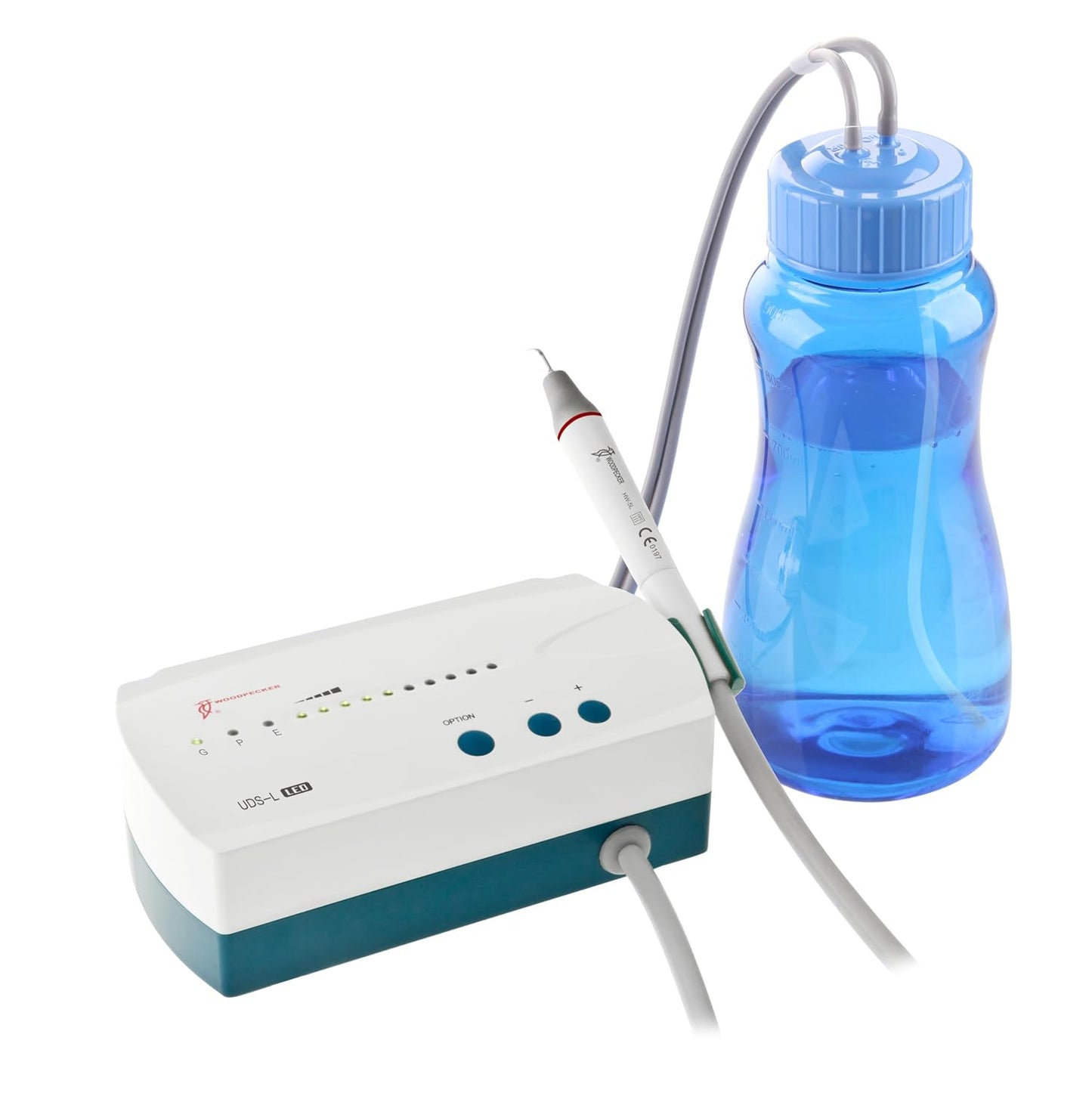 JMU Woodpecker UDS-L LED Dental Ultrasonic Scaler with Reservoir 5 Tips