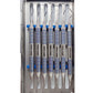 REDLAND DENTAL HYGIENIST  SCALER CURETTES AUTOCLAVABLE CASSETTE (7 PC) BLUE AND GOLD LINE