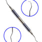 REDLAND DENTAL HYGIENIST  SCALER CURETTES AUTOCLAVABLE CASSETTE (7 PC) BLUE AND GOLD LINE