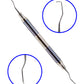 REDLAND DENTAL HYGIENIST  SCALER CURETTES AUTOCLAVABLE CASSETTE (7 PC) BLUE AND GOLD LINE