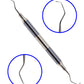 REDLAND DENTAL HYGIENIST  SCALER CURETTES AUTOCLAVABLE CASSETTE (7 PC) BLUE AND GOLD LINE