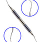 REDLAND DENTAL HYGIENIST  SCALER CURETTES AUTOCLAVABLE CASSETTE (7 PC) BLUE AND GOLD LINE