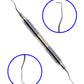 REDLAND DENTAL HYGIENIST  SCALER CURETTES AUTOCLAVABLE CASSETTE (7 PC) BLUE AND GOLD LINE