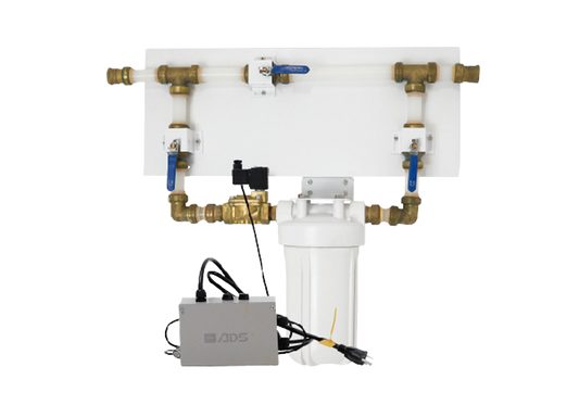 ADS Water Filter System 1" Water filter (Metal tube) +  Remote Control Panels with 4 buttons for AIR WATER & VACUUM PUMP Bundle