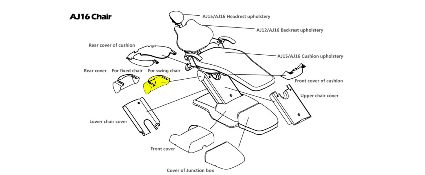 ADS AJ16-Rear Cover for Swing Chair