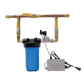 ADS Water Filter System 3/4" Water filter (Metal tube) +  Remote Control Panels with 4 buttons for AIR WATER & VACUUM PUMP Bundle