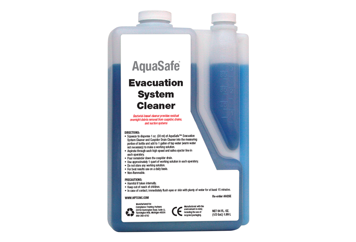 Compliance Training Partners AquaSafe® Evacuation System Cleaner (2 Pack)