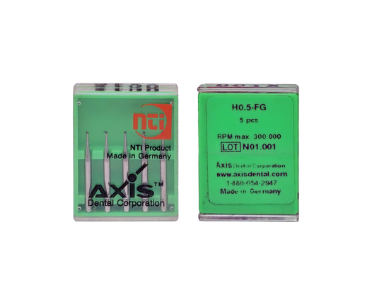 Axis NTI Carbide Bur Operative Friction Grip H0.5-FG  (2 packs of 5)