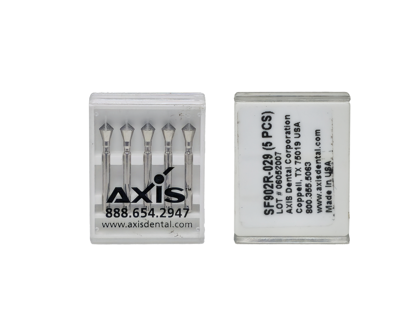 Axis NTI Diamond Bur Friction Grip Super Fine Acorn 902R-029SF  (2 packs of 5)