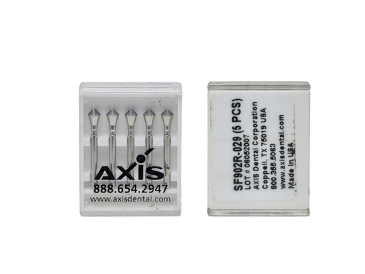 Axis NTI Diamond Bur Friction Grip Super Fine Acorn 902R-029SF  (2 packs of 5)