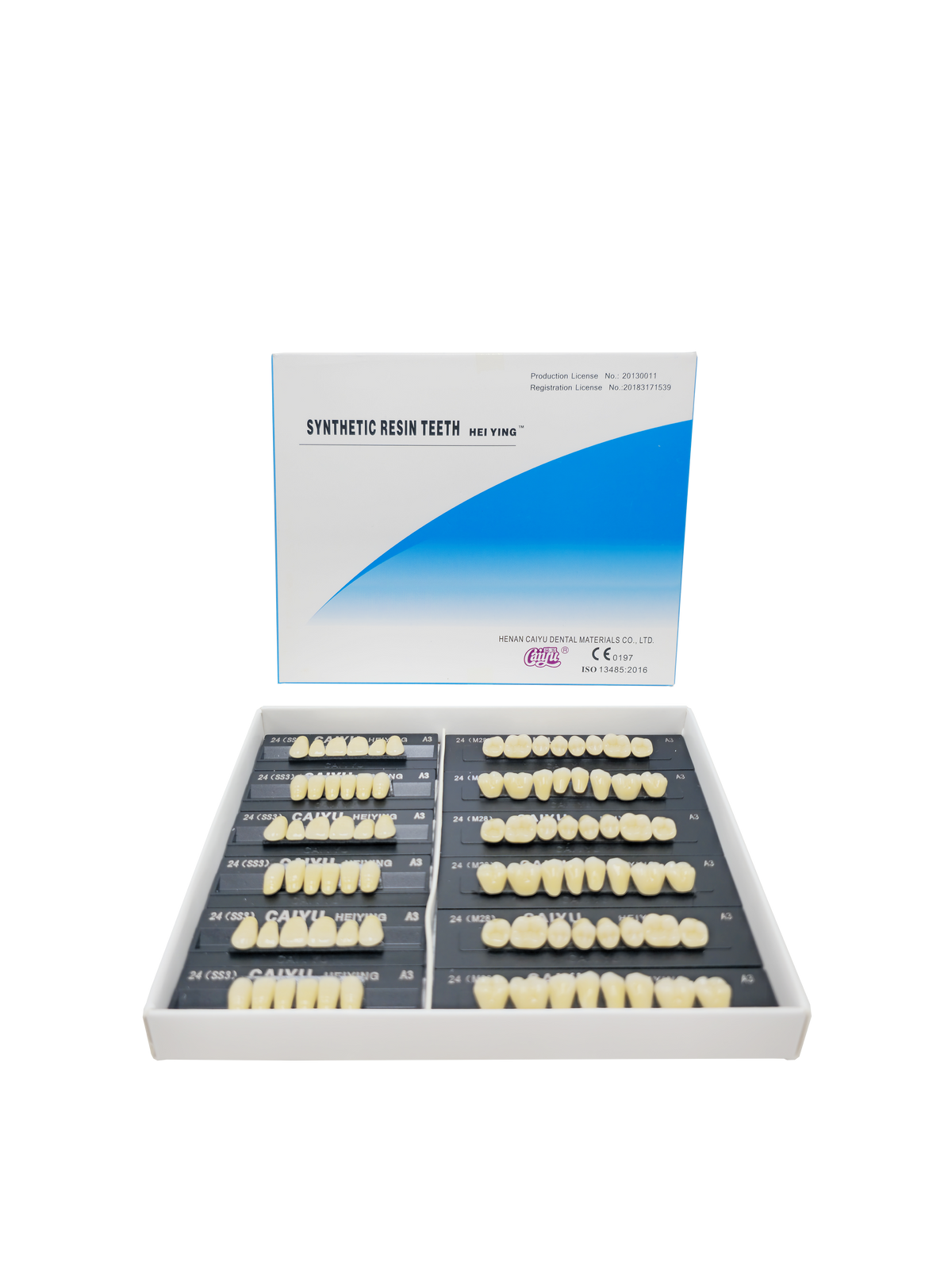 Caiyu Hei Ying Synthetic Resin Teeth 24 (SS3) A3