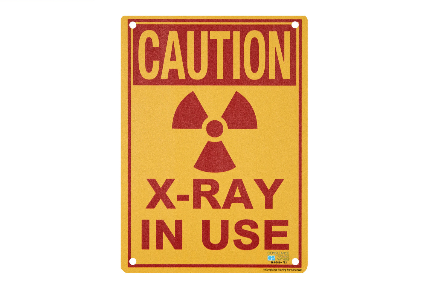 Compliance Training Partners Caution Radiation Sign (x3)