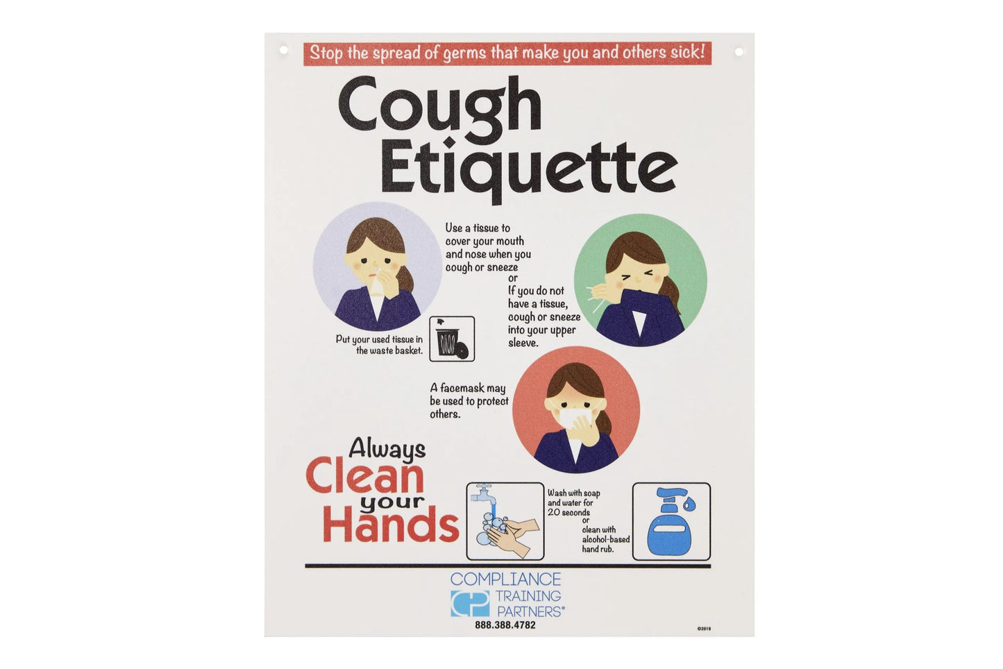 Compliance Training Partners Cough Etiquette Sign