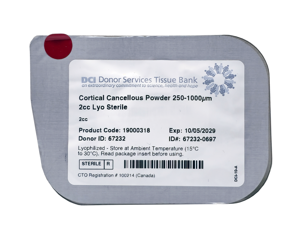 DCIDS Mineralized Cortical/Cancellous Bone Allograft 250-1000um