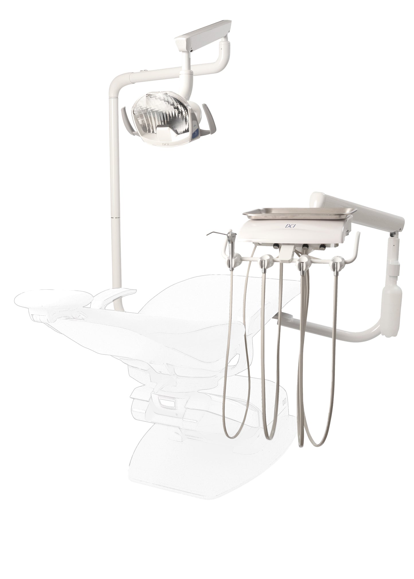 DCI Reliance Swing Mount Pole w/Auto Dental Unit