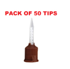 Dental HP Brown Mixing Tips for 3m ESPE Relyx Unicem U200 Cement 50-pk2