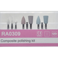 REDLAND Dental Composite Polishing kit RA 0309 for Low-Speed Handpiece Contra Angle 9/PK