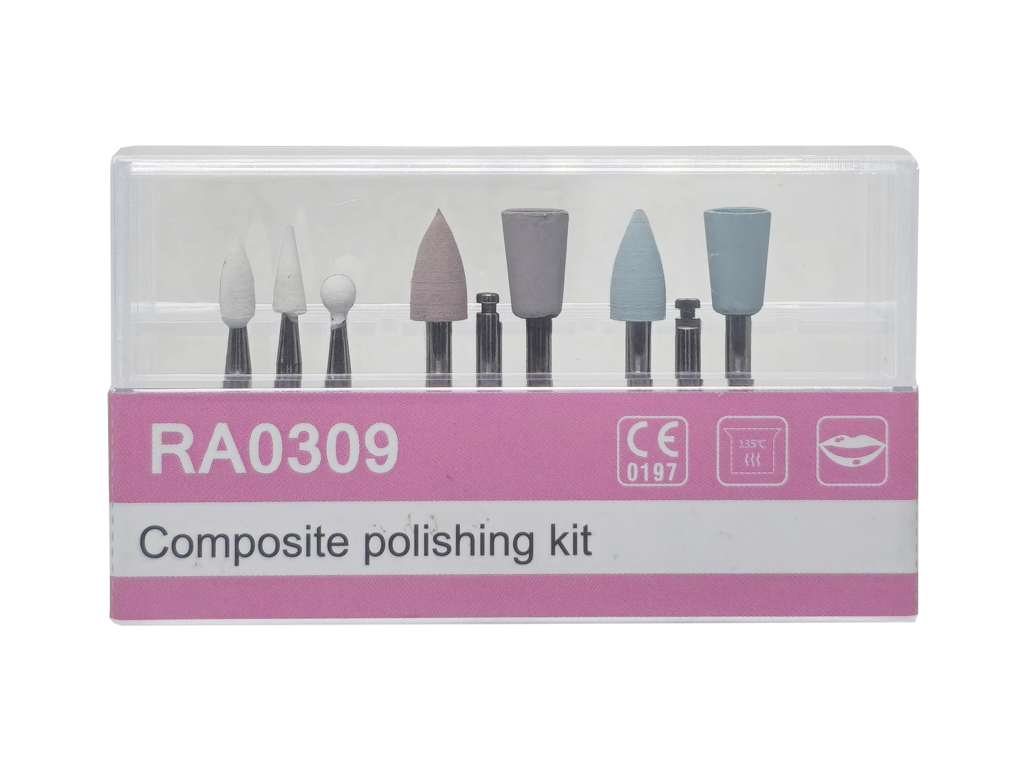 REDLAND Dental Composite Polishing kit RA 0309 for Low-Speed Handpiece Contra Angle 9/PK