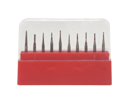 REDLAND Dental Diamond Bur Clinic Kit FG-6002 Children Teeth Preparation Polishing 10/Pk
