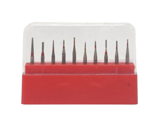 REDLAND Dental Diamond Bur Clinic Kit FG-6002 Children Teeth Preparation Polishing 10/Pk
