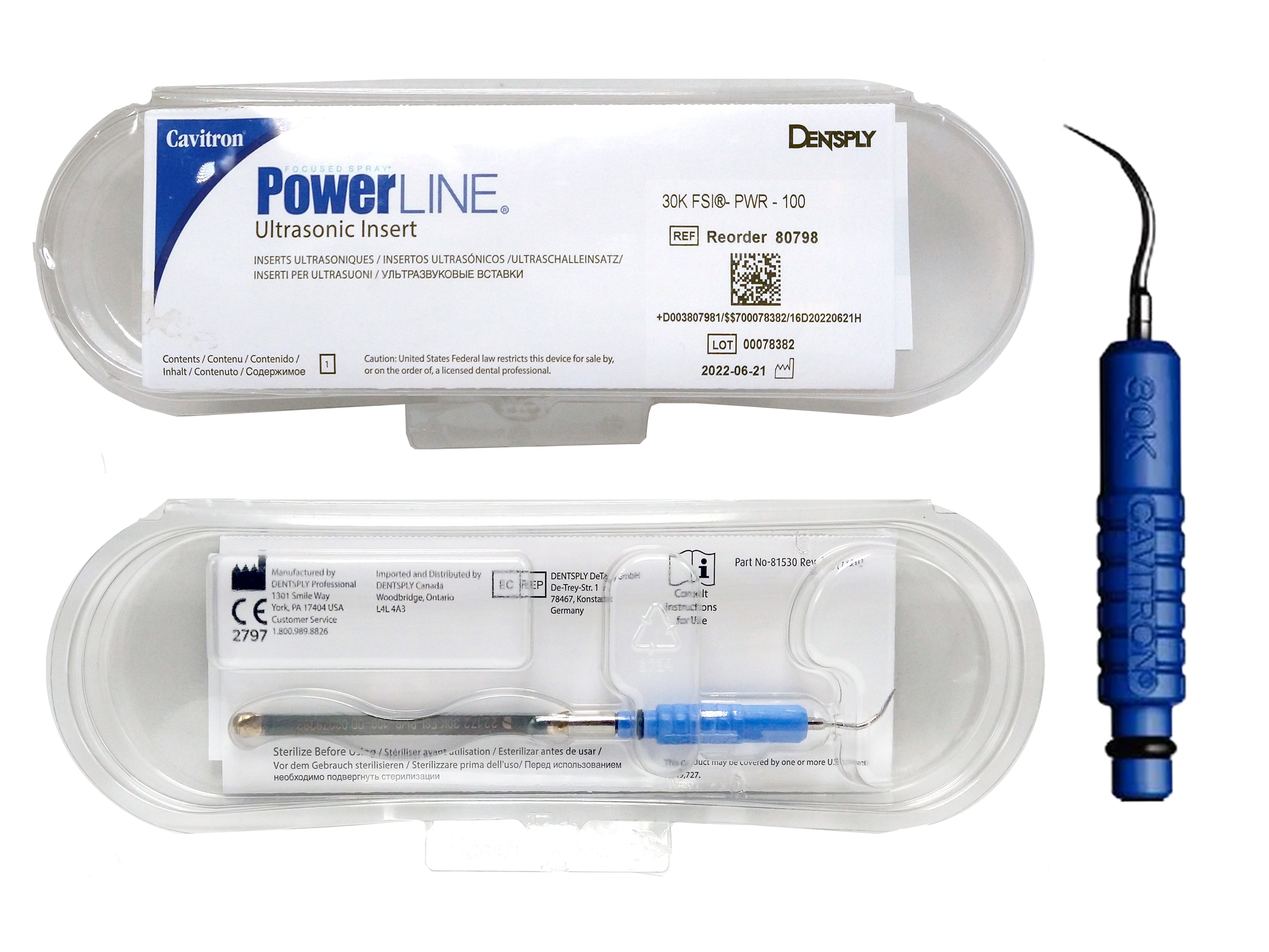 Power Line Insteetrs DENTSPLY Cavitron Insert Tip Powerline 30K FSI-PWR-100 – Tri County ...