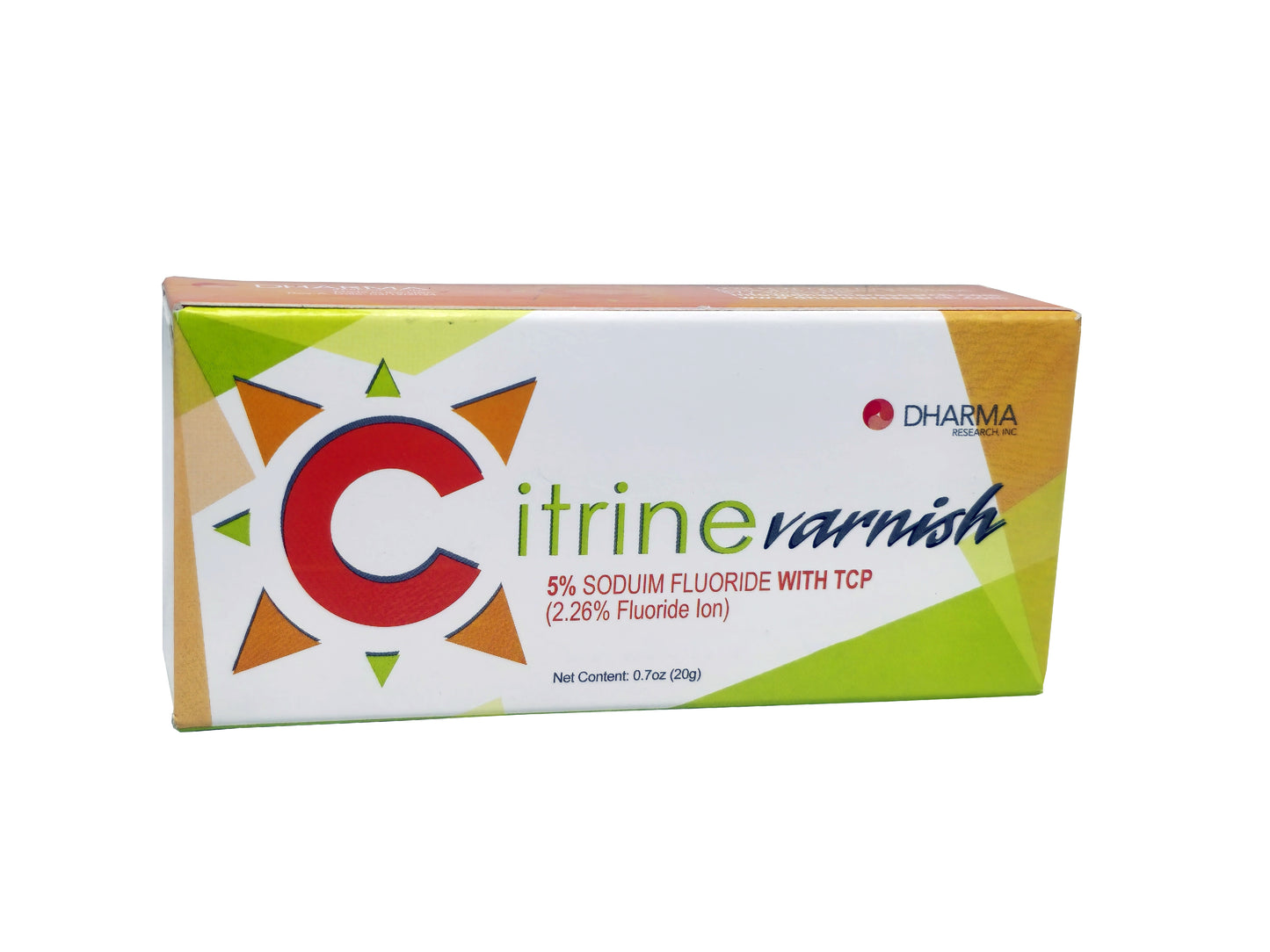 Dharma Citrine 5% Fluoride Varnish 20 mL Tubes