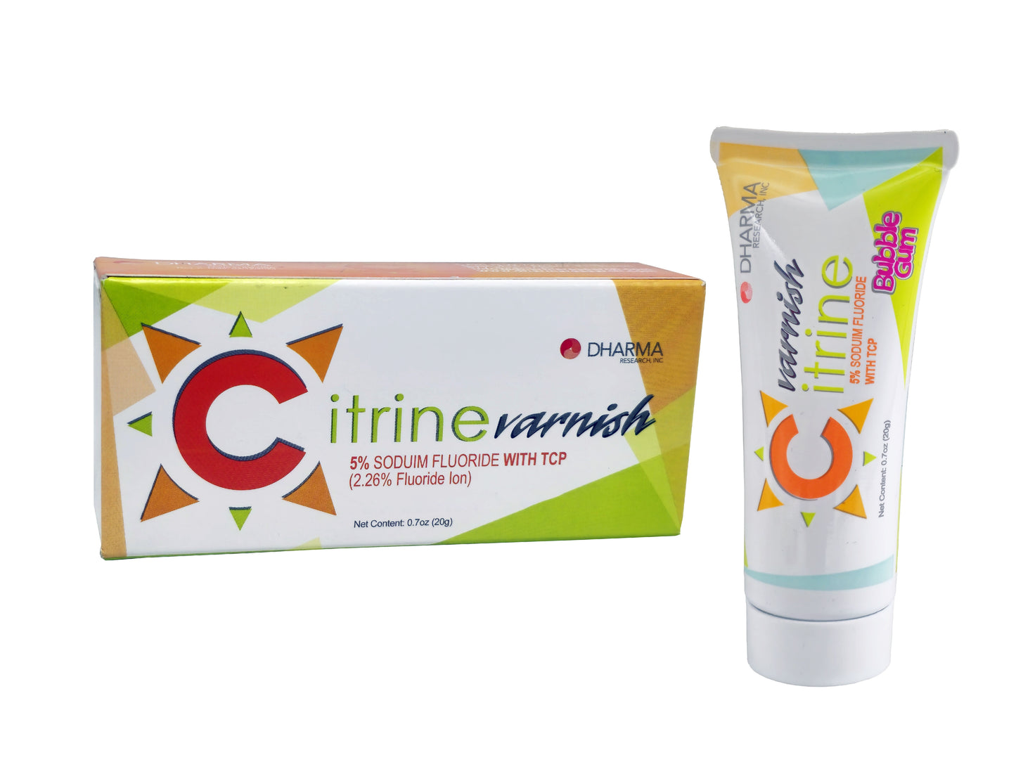 Dharma Citrine 5% Fluoride Varnish 20 mL Tubes