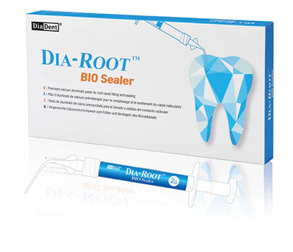 DIA-ROOT Bio Cermaic Sealer for Root Canal Filling & Sealing 2g Syringe + 20 Tips