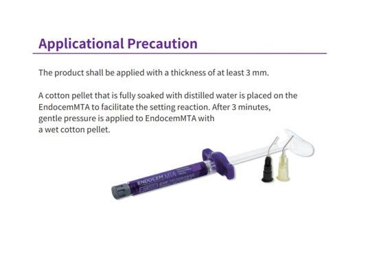 EndoCem Root Repair MTA Premix in a syringe