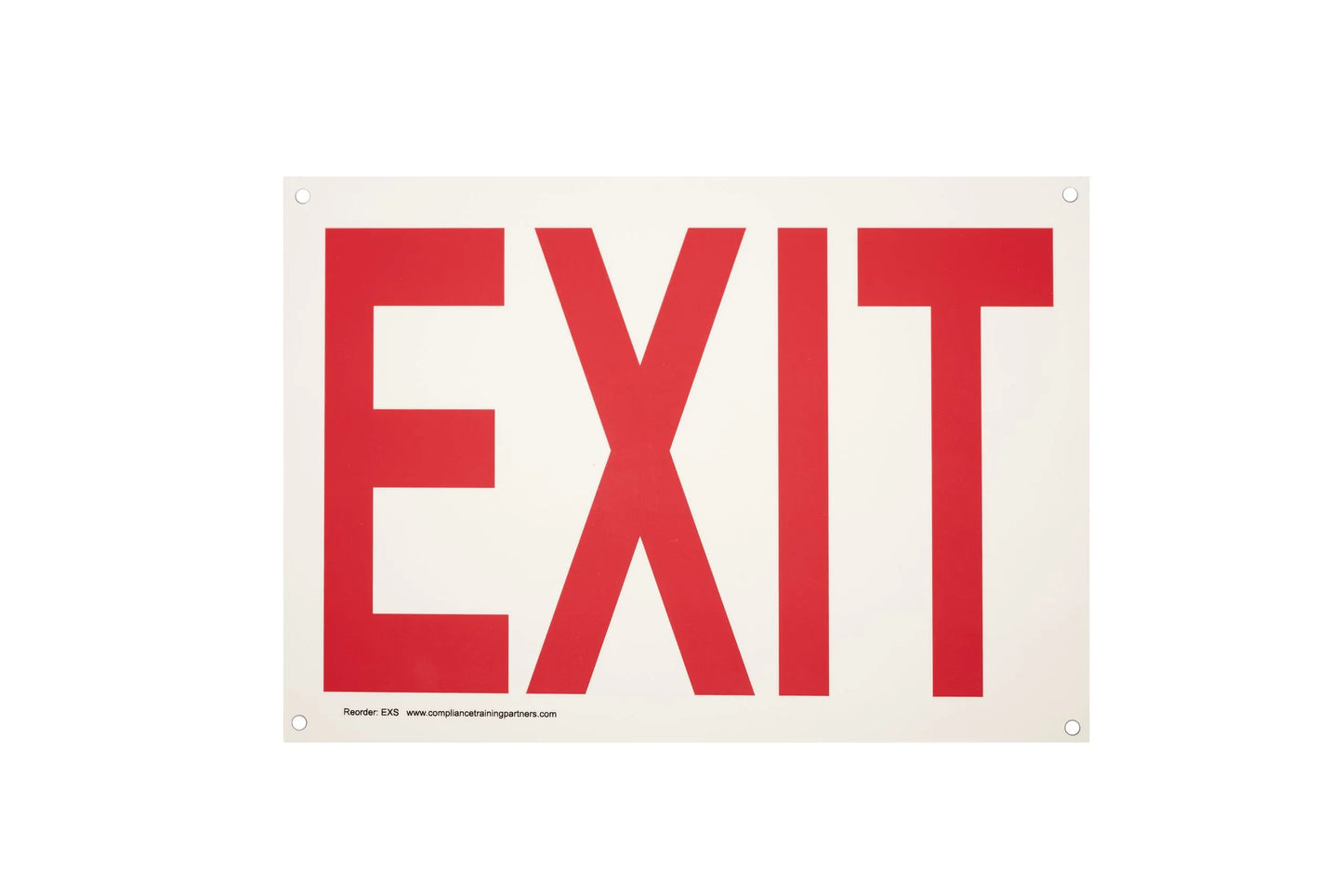 Compliance Training Partners Emergency Signs - Glow-In-The-Dark (2x)