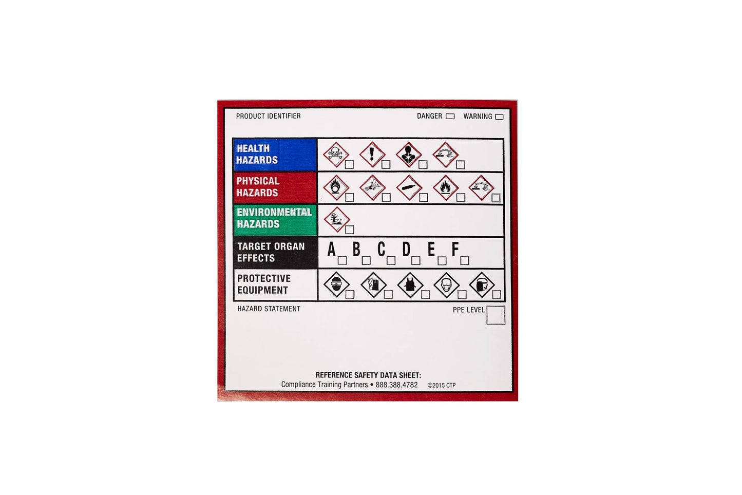 Compliance Training Partners GHS Chemical Product Labels