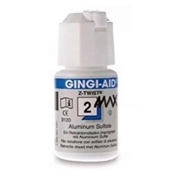 Gingi GINGI-PAK GINGI-AID MAX Z-TWIST SIZE#2 RETRACTION CORD WITH ALUMINIUM ...