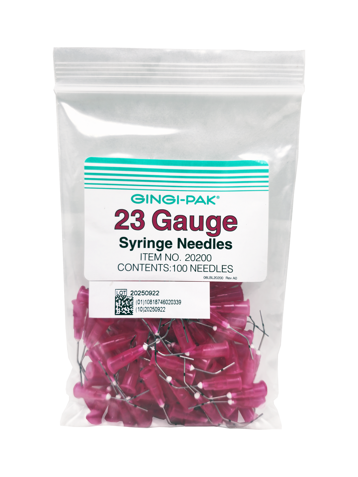 GINGI-PAK 23 Gauge Syringe Needles (100 Needles)