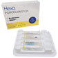 Hexa Porcelain Etchant Gel - 9% Hydrofluoric Acid - 4 x 1.5 mL Syringes + 8 Pre-Bent Tips