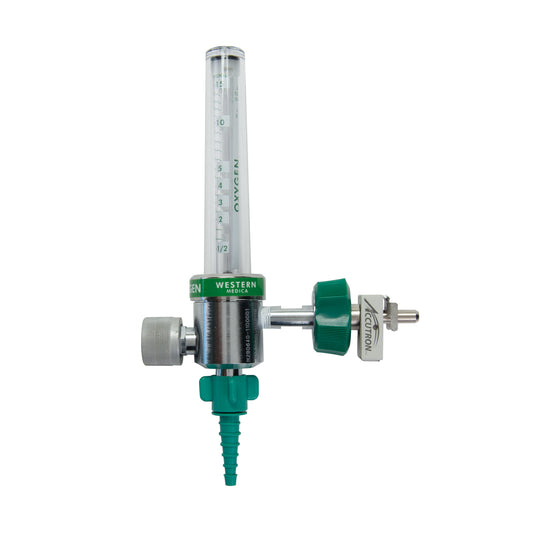 Accutron O2 Flowmeter, Hex Lock MQC And O2 Barb