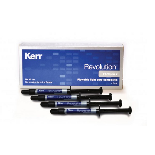 KERR REVOLUTION FORMULA 2 - 4X 1g Syringe ALL SHADES FLOWABLE COMPOSITE ORIGINAL2