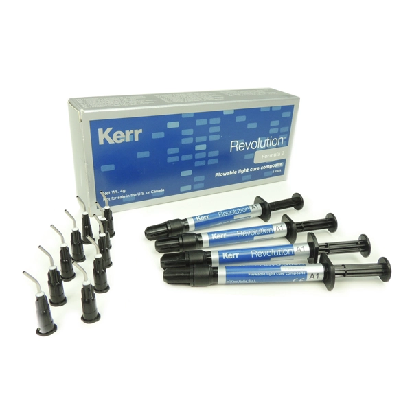 KERR REVOLUTION FORMULA 2 - 4X 1g Syringe ALL SHADES FLOWABLE COMPOSITE ORIGINAL4