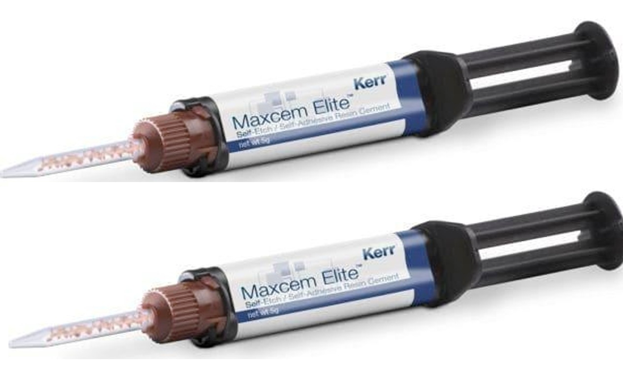 Kerr Maxcem Elite Self-Etch Self-Adhesive Resin Cement, 5g Syringe and Tips5