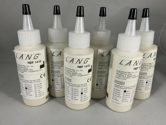 Lang Jet Tooth Shade 6-1 Kit Fast Curing C&B Acrylic Resin Powder & Liquid