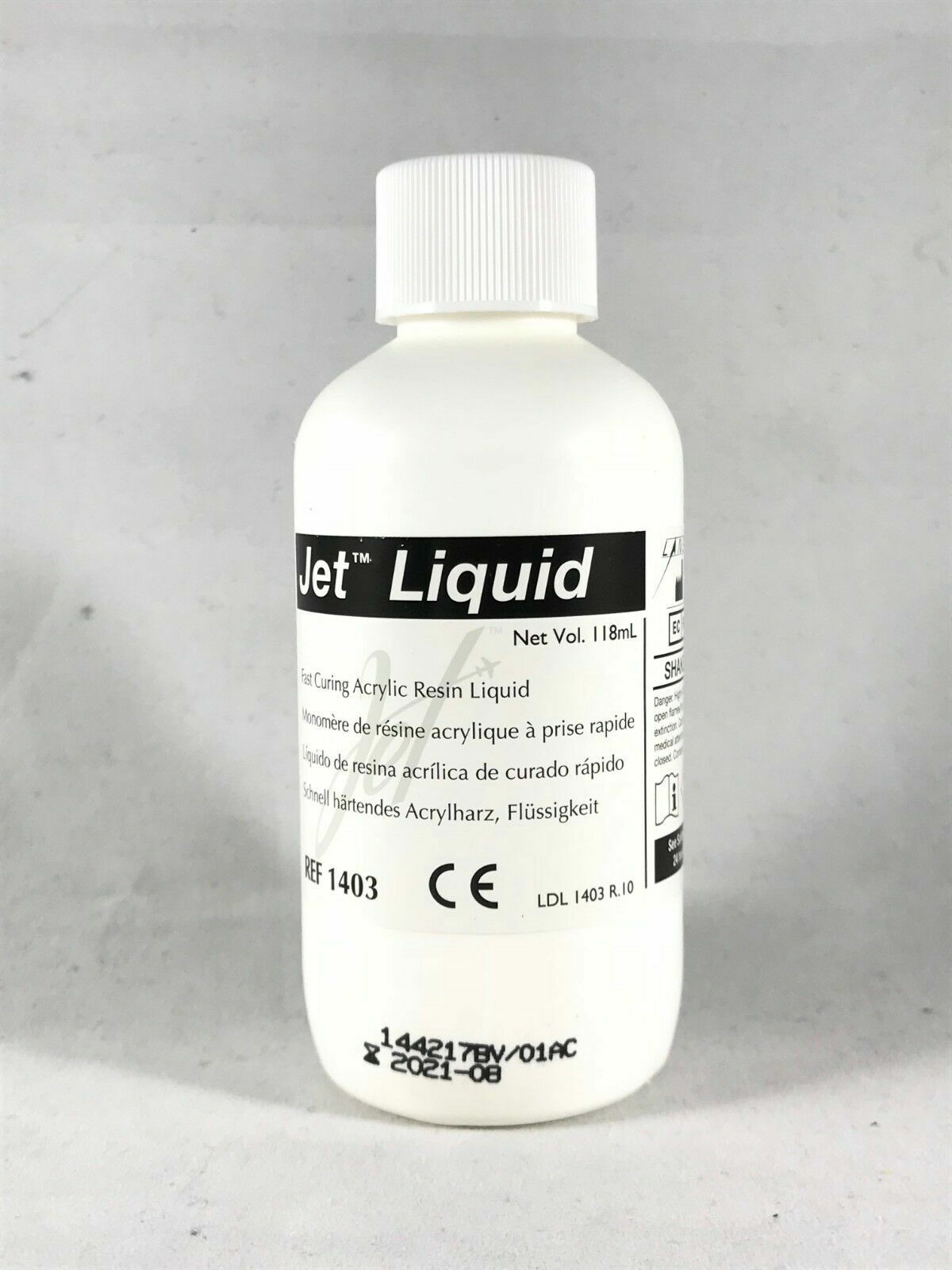 Lang Jet Tooth Shade 6-1 Kit Fast Curing C&B Acrylic Resin Powder & Liquid3